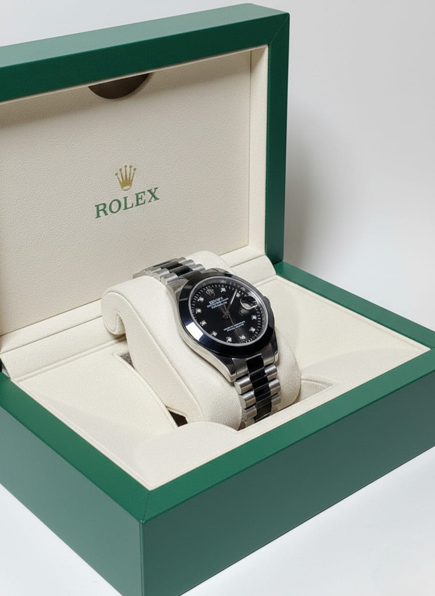 Rolex Datejust Black & Silver Two-tone – Black Dial