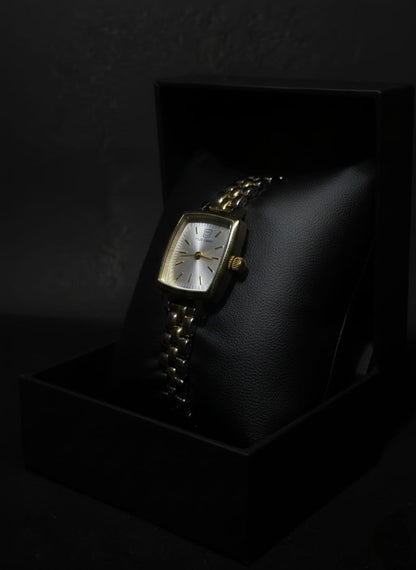 True Worth Elegant Rectangular Quartz Watch