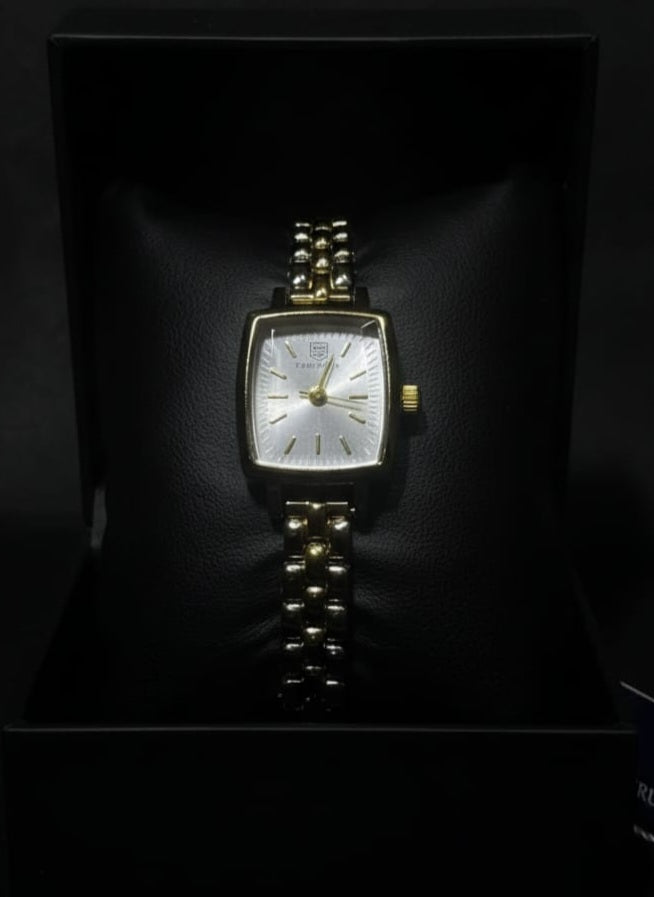 True Worth Elegant Rectangular Quartz Watch